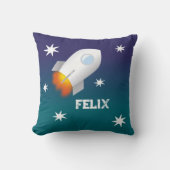 Fusée étoilée | oreiller personnalisable (Recto)