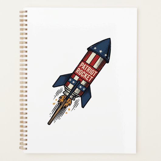 Fusée Patriot 4 juillet Conception de feux d'artif (Devant)