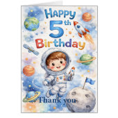 Fusée spatiale anniversaire Espace Planètes Garçon (Devant)