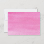 Fushcia Waterverf String Lights RSVP Kaartje (Achterkant)