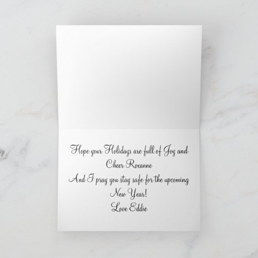 Fushia en Kolibrie Feestdagen Kaart (Binnen)