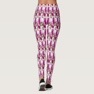 Fushia groene lavender witte kleine leggings