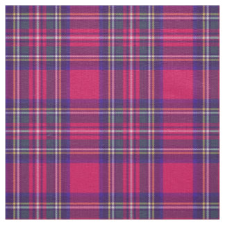 Fushia roze plaid, met blauw/groen/goud/wit stof