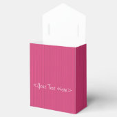 Fushia Striped Zebra and Lips Pattern Favor Box Bedankdoosjes (Geopend)