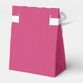 Fushia Striped Zebra and Lips Pattern Favor Box Bedankdoosjes (Achterkant)