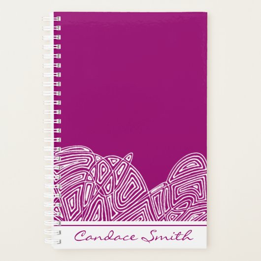Fushia Waves Planner (Voorkant)
