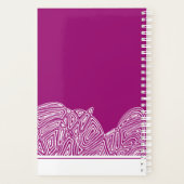 Fushia Waves Planner (Achterkant)