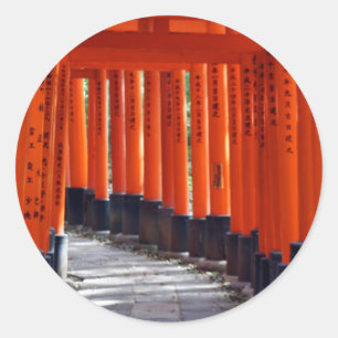 Fushimi Inari Taisha, Kyoto Attracties - Japan Ronde Sticker