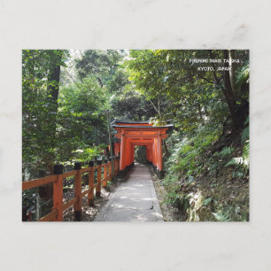 Fushimi Inari Taisha Temple Travel Kyoto Japan Briefkaart