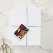 Fusie-abstracte kunst cadeaulabel (Met Touw)