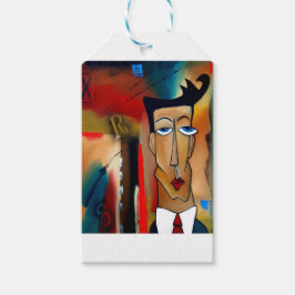 Fusie-abstracte kunst cadeaulabel