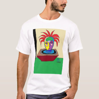 Fusie van kleur en vorm t-shirt