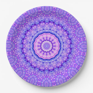 Fusie van Light Mandala Papieren Bordje