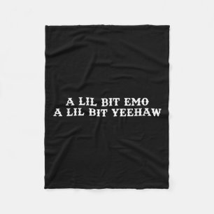 Fusie van twee stijlen, Cowboy, Ranch, Emo, Yeehaw Fleece Deken