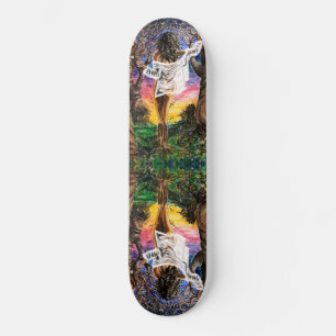 Fusie - Waterverf schilderen - Spiegelen Skateboard