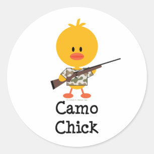 Fusil chassant des autocollants de poussin de Camo