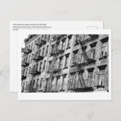 Fusillade à l'incendie à Manhattan carte postale (Devant / Derrière)
