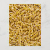 Fusilli pasta macro als achtergrondstructuur briefkaart (Voorkant)