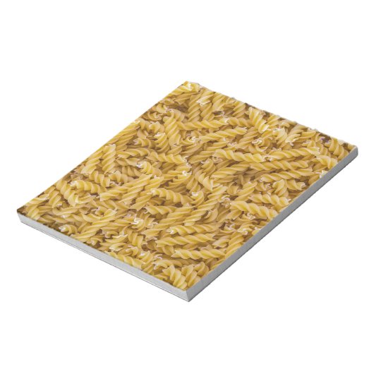 Fusilli pasta macro als achtergrondstructuur notitieblok (Gedraaid)