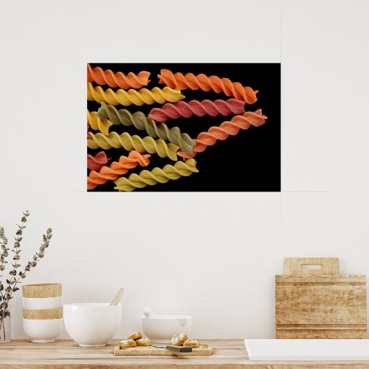 Fusilli pasta poster (Keuken)