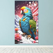 Fusion céleste : Toile florale cristalline (Insitu (Plancher de Bois))