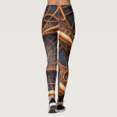Fusion de bande : Leggings géométriques Brown et n (Dos)
