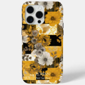 Fusion Florale Dorée – Étui Téléphone Élégant (Verso)