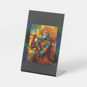 FUSION-LORD KRISHNA Chennai Reclamebord Met Voetstuk