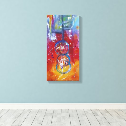 Fusion of Energy Canvas Afdruk (Insitu (Houten vloer))