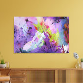 "Fusion of Hues" Hedendaagse Abstracte kunst Canvas Afdruk (Insitu (Woonkamer))