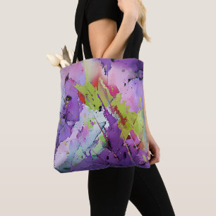 "Fusion of Hues" Hedendaagse Abstracte kunst Draagtas
