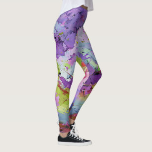 "Fusion of Hues" Hedendaagse Abstracte kunst Leggings