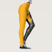 Fusion Tribal Bold Jaune & rose avec Leggings (Droite)