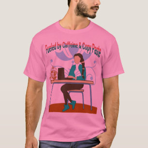 Fusionné par la caféine et le T-shirt Copier la pâ