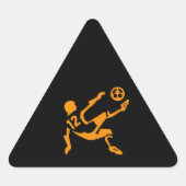 Fussball Ball Driehoek Sticker (Voorkant)