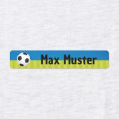 Fußball blau grün - 96 schmale Kinder Etiketten Labels (Design 1)