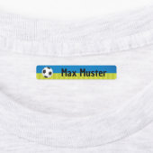 Fußball blau grün - 96 schmale Kinder Etiketten Labels (Aangebracht)