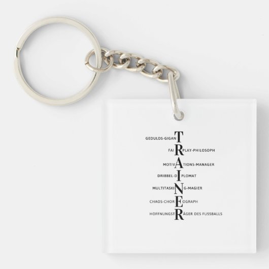 Fußball-Trainer Sleutelhanger (voorkant)