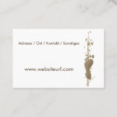 Fusspflege Pediküre Visitekaartje (Achterkant)