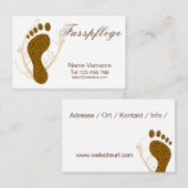 Fusspflege Pediküre Visitekaartje (Voorkant / Achterkant)