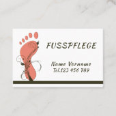 Fußpflege Pediküre Visitekaartje (Voorkant)
