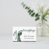 Fusspflege - Podologe Visitekaartje (Staand voorkant)