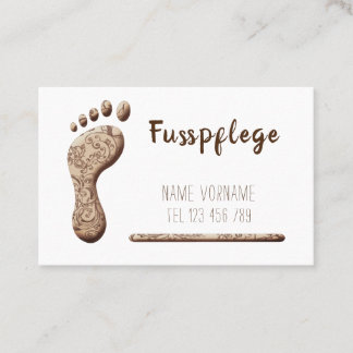 Fusspflege Podologe Visitekaartje