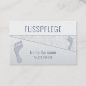 Fusspflege Podologe Visitekaartje (Voorkant)