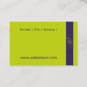 Fusspflege - Podologie Visitekaartje (Achterkant)