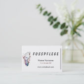 fusspflege visitekaartje (Staand voorkant)