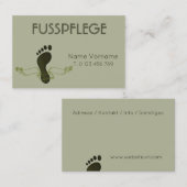 fusspflege visitekaartje (Voorkant / Achterkant)