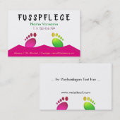 fusspflege visitekaartje (Voorkant / Achterkant)
