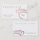 fusspflege visitekaartje (Voorkant / Achterkant)