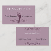 fußpflege visitekaartje (Voorkant / Achterkant)